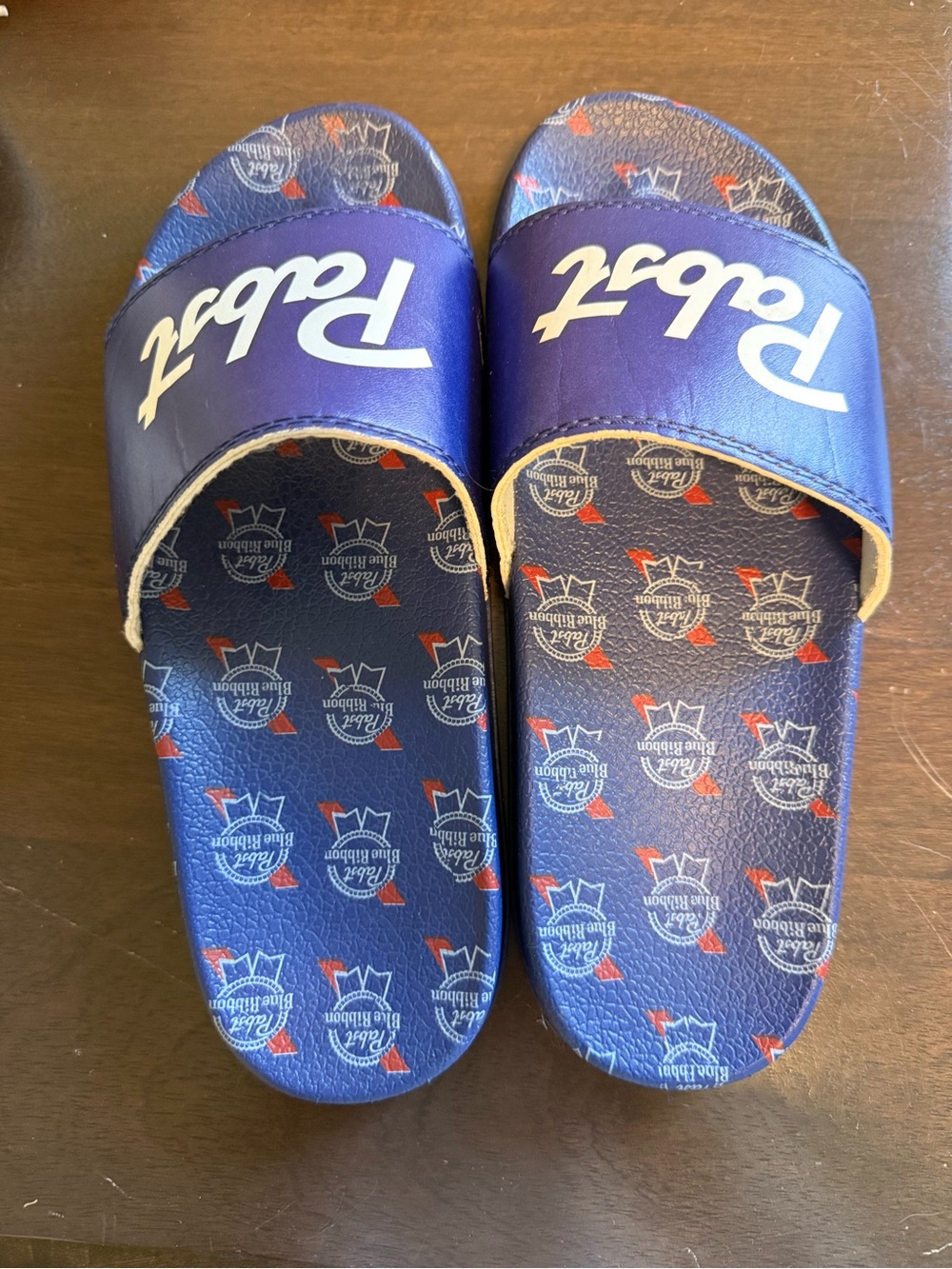 Pabst Blue Slide Sandals
